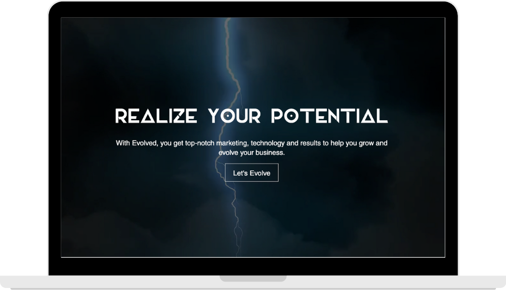 lightning graphic on a tablet screen image